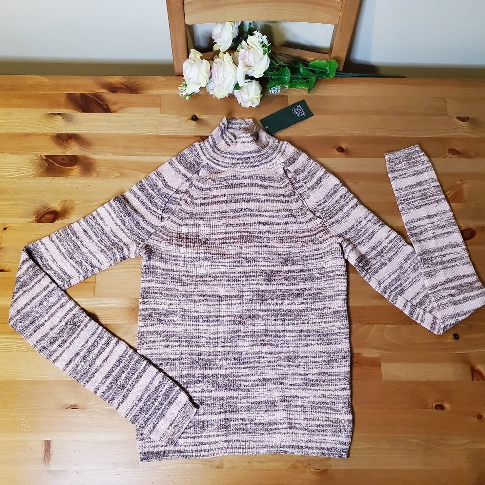 Wild Fable - Women's Mock Turtleneck Fitted Cut Out Pullover Sweater Size L - Picture 6 of 6